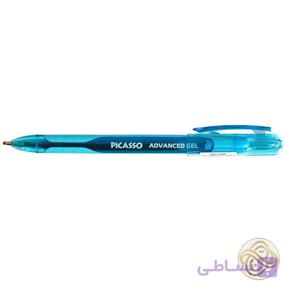 روان نویس 1/0ژل فیروزه ای لیوانی پیکاسو کدGP-106 — تصویر 1