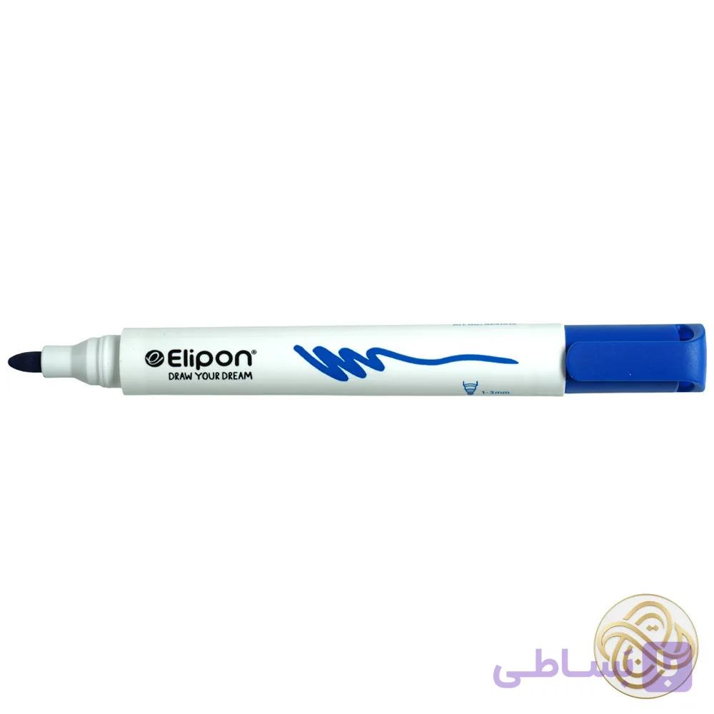 ماژیک وایت برد گرد آبی الیپون کد8241506 — تصویر 1