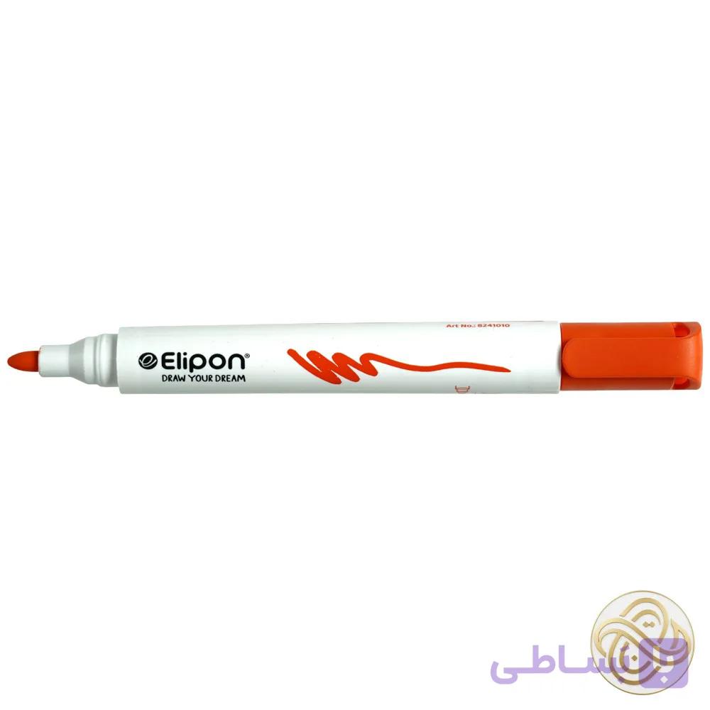 ماژیک وایت برد گرد نارنجی الیپون کد8241501 — تصویر 1