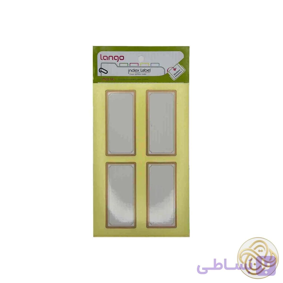 برچسب طلایی سایز65*30میلیمتر4برگی لانگوکدB-54