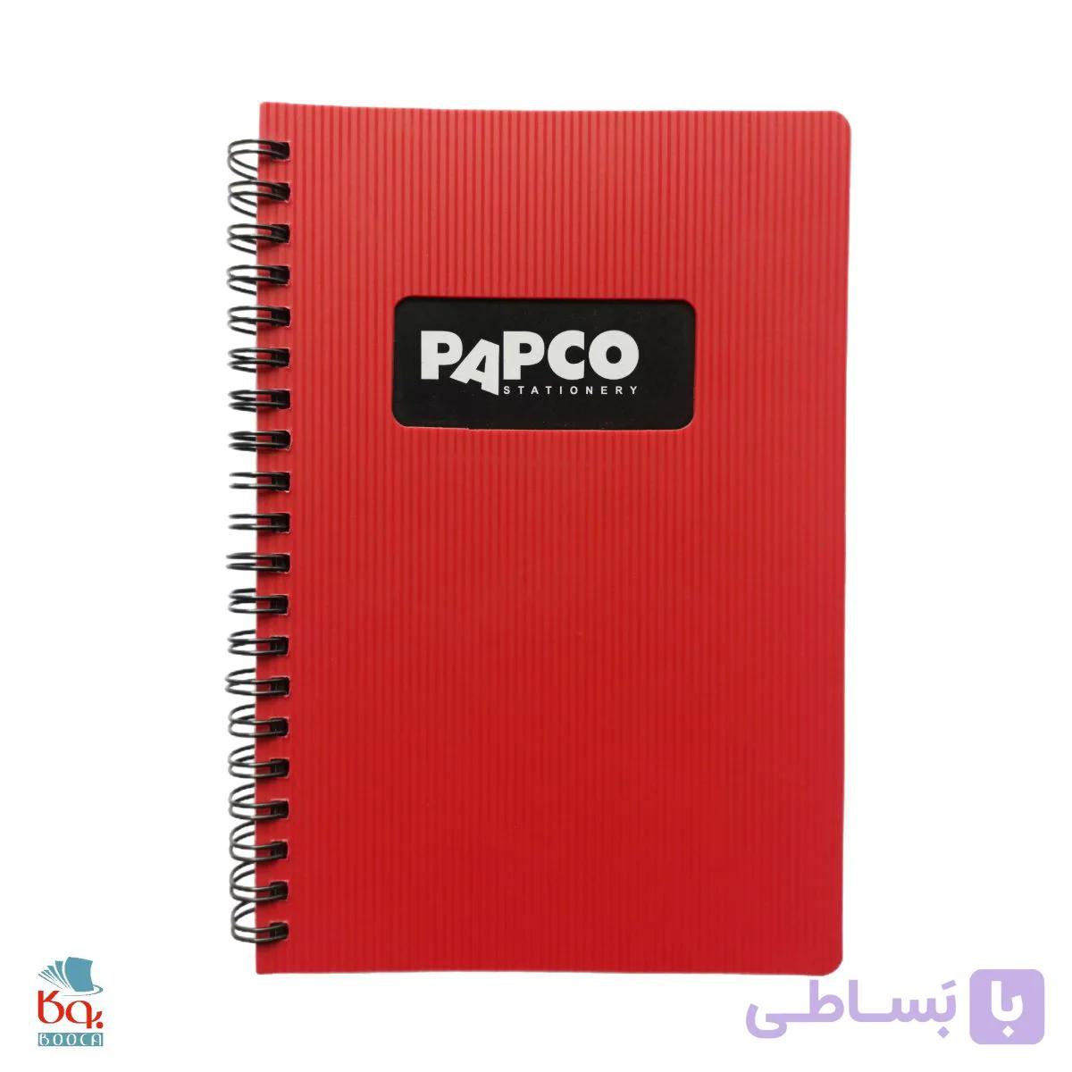 دفتر یادداشت دو خط متالیک ۱۰۰ برگ پاپکو، مدل B/643 — تصویر 1