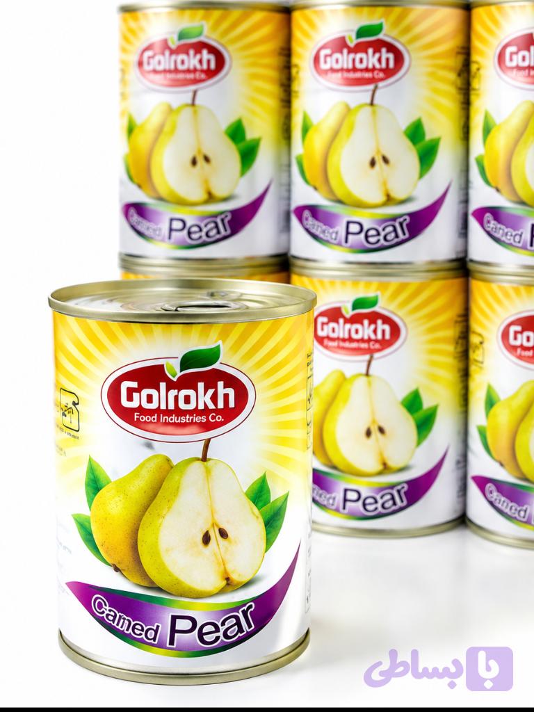 کمپوت گلابی گلرخ باکس 12 عددی — تصویر 1