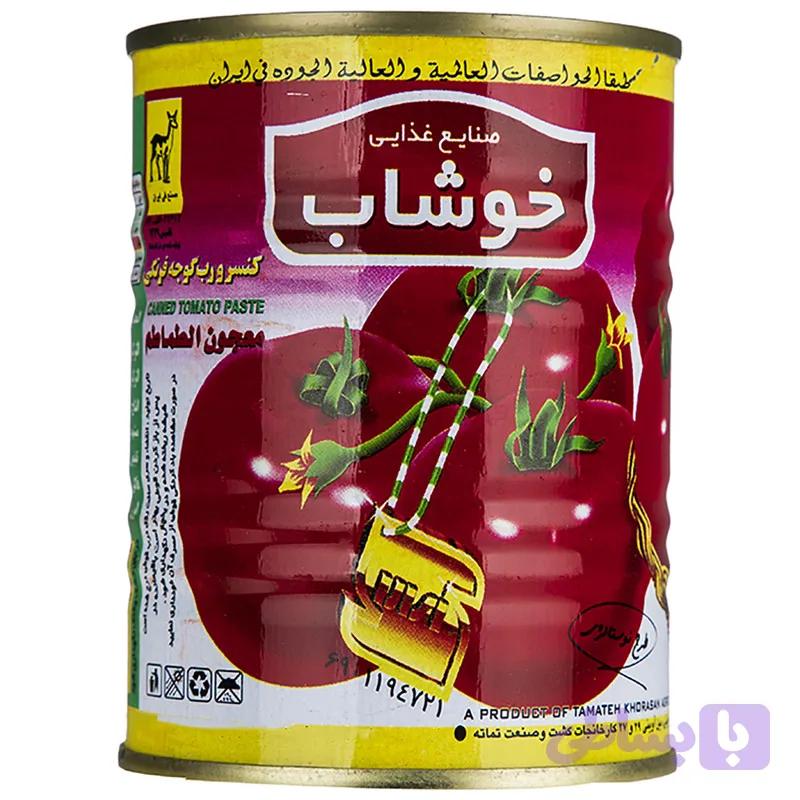 کنسرو رب گوجه فرنگی خوشاب مقدار 800 گرم 12 عددی — تصویر 1