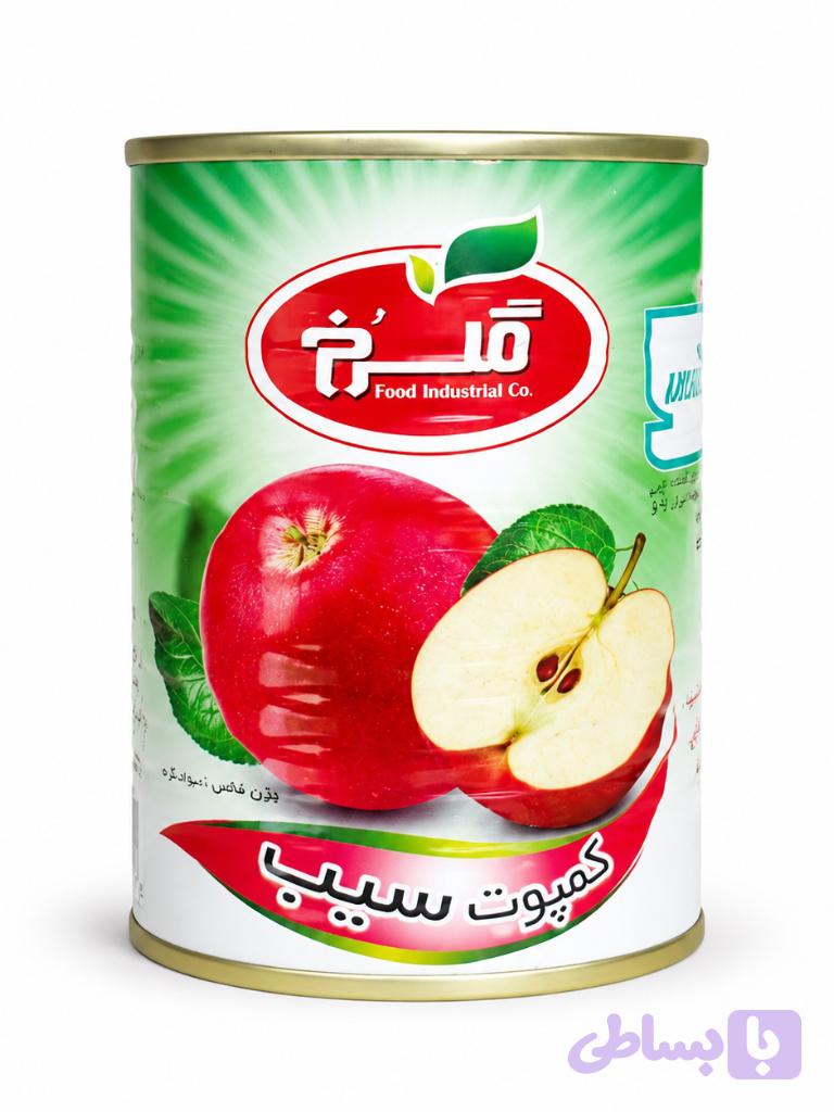 کمپوت سیب گلرخ ، شایان، تایماز ... باکس 12 عددی 350 گرم — تصویر 1