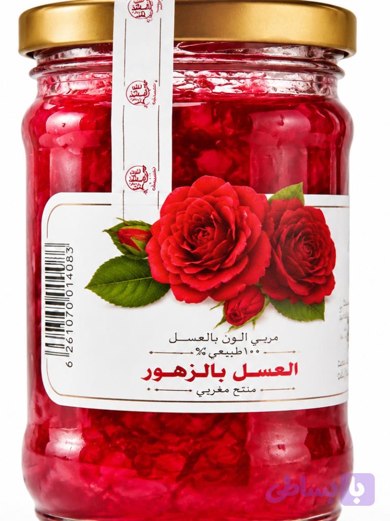 مربا گلسرخ 620گرم شیشه ای خونگی 6عددی — تصویر 1