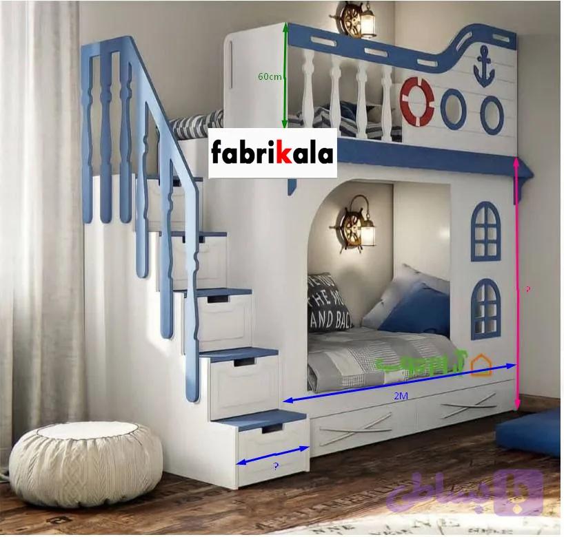 تخت دوطبقه f529