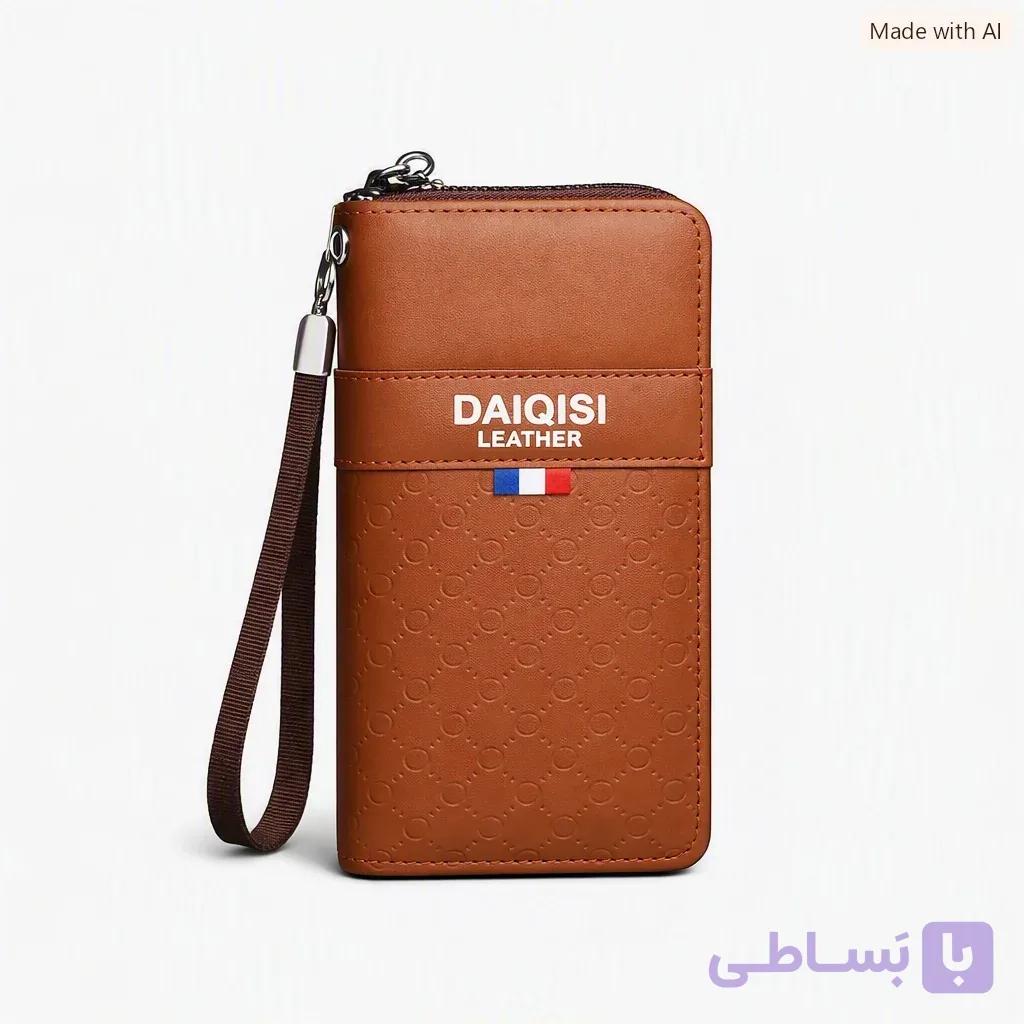 کیف دستی و موبایلی مردانه DAİQİSİ؛ شیک، کاربردی و جادار — تصویر 1