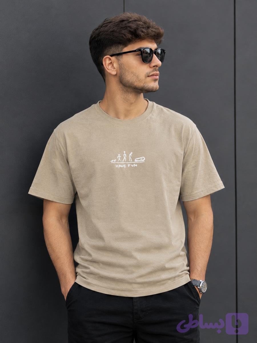 تیشرت کرم ۱