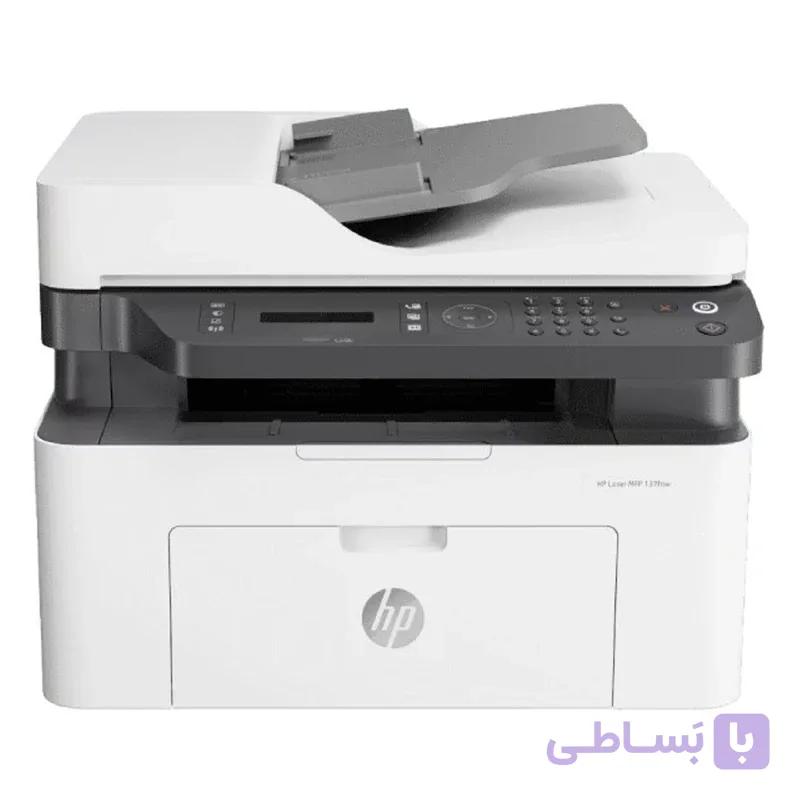 پرینتر چند کاره لیزری تک رنگ اچ پی مدل Laser MFP 139fnw با اتصال باسیم و بی سیم سایز چاپ A4