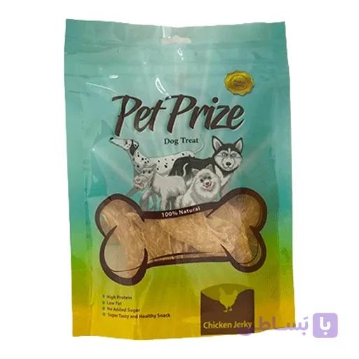 تشویقی سگ چیپس سینه مرغ پت پرایز (Pet Prize) – 50 گرم