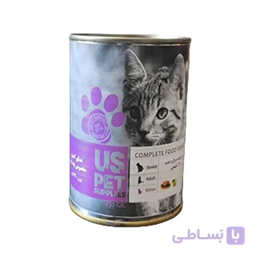 کنسرو مرغ و سیب بچه گربه یو اس پت (US Pet) – 400 گرم