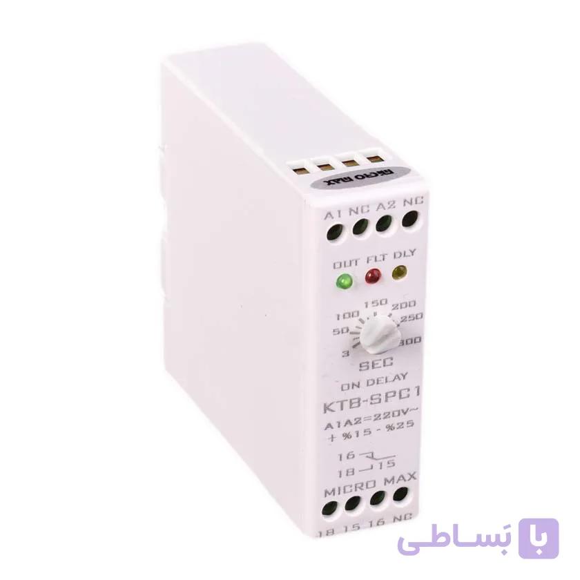 رله کنترل فاز تک فاز کتابی میکرو مکس KTB-SPC1