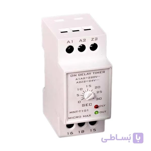 رله تایمر مینیاتوری میکرو مکس MNT-T101 - فروشگاه اینترنتی سینا الکتریک