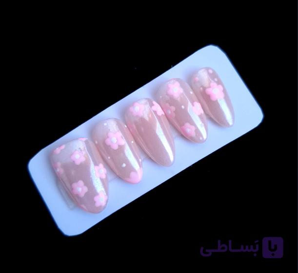 ناخن مصنوعی طرح شکوفه گیلاس — تصویر 1
