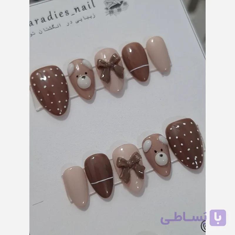 ناخن مصنوعی تدی پاییزی — تصویر 1