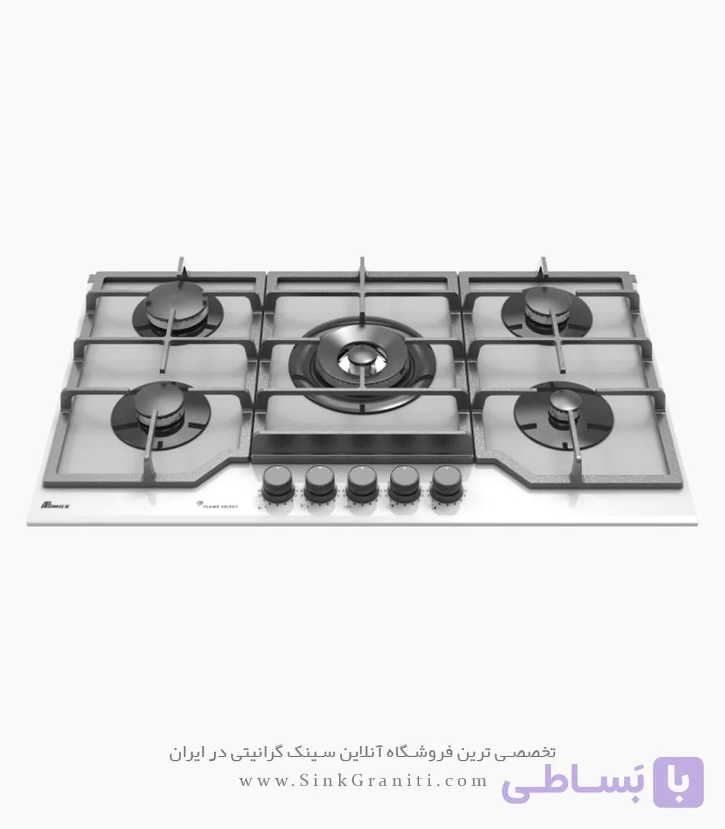 اجاق گاز بیمکث مدل 2204AG شیشه مات سفید