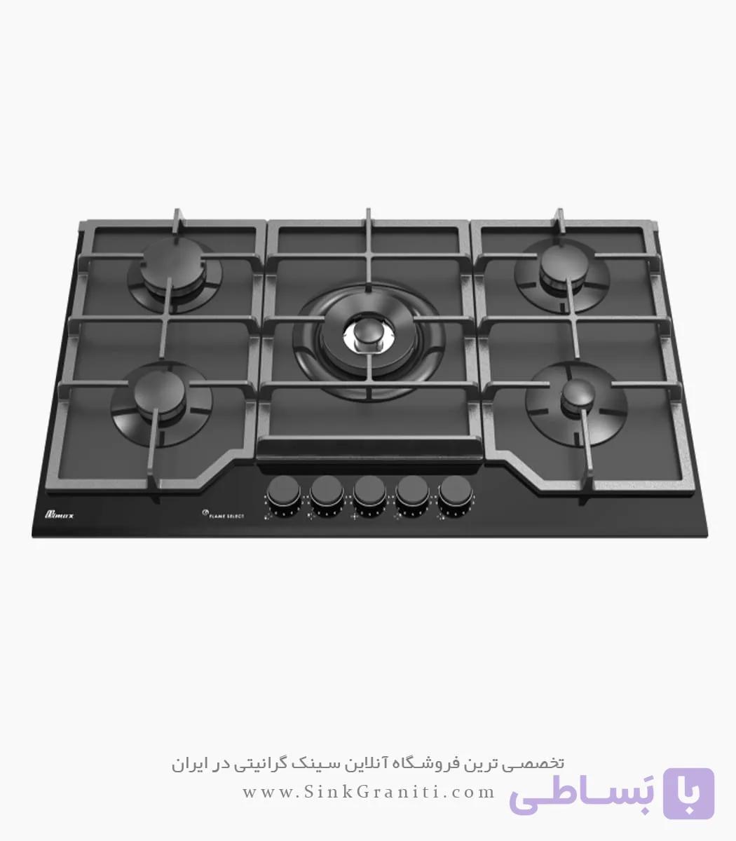 اجاق گاز بیمکث مدل 2204AG شیشه مات مشکی — تصویر 1