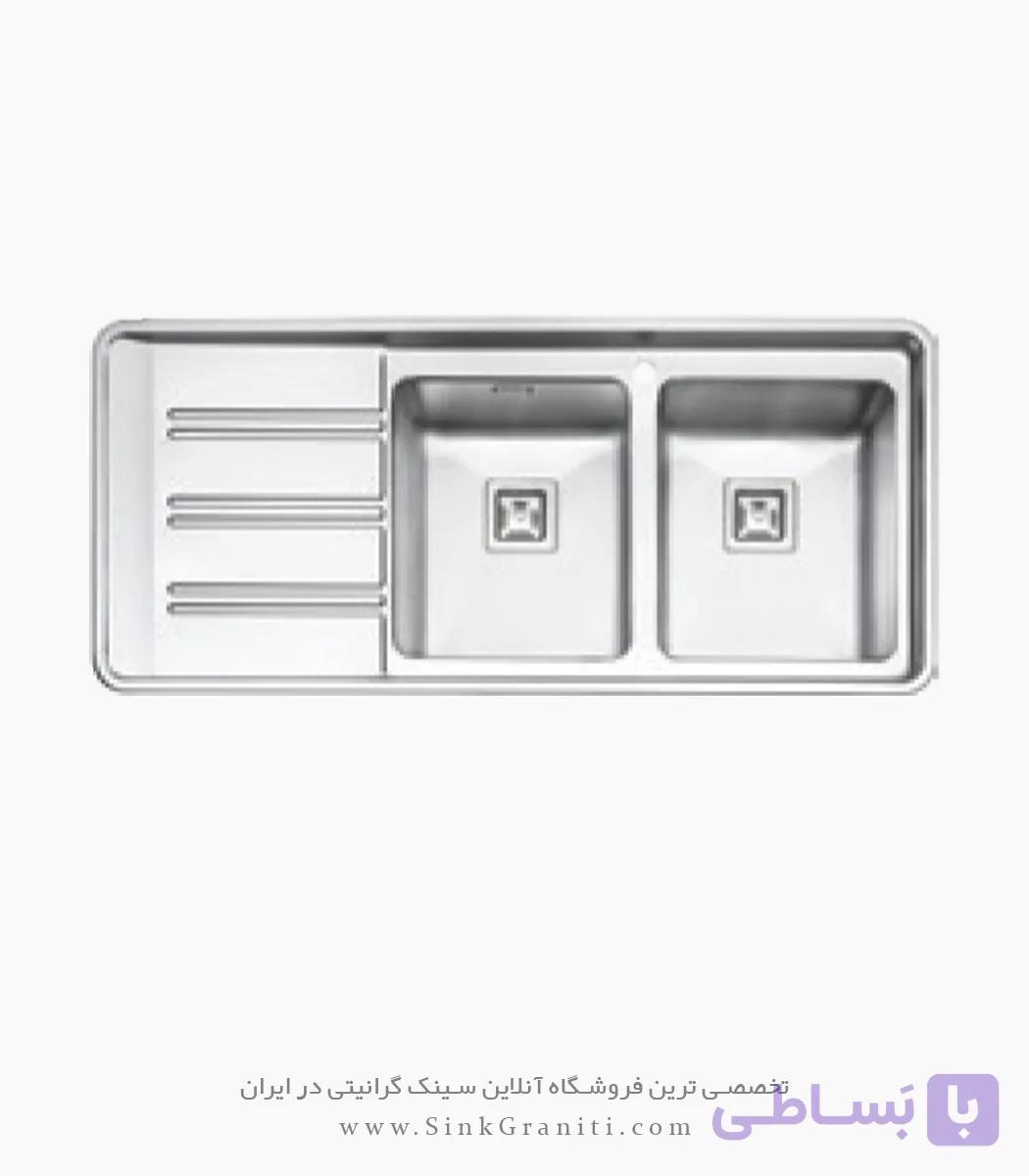 سینک پرنیان استیل مدل PS1272 توکار — تصویر 1