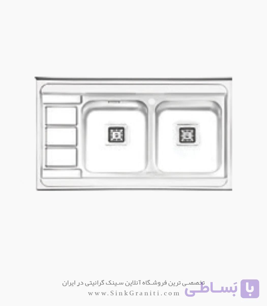 سینک پرنیان استیل مدل PS1181 روکار — تصویر 1