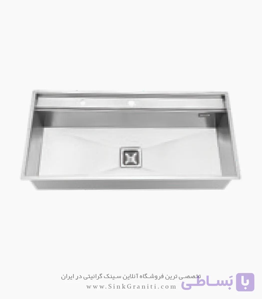 سینک ایلیا استیل مدل 6057 توکار جامایع دار R0 — تصویر 1