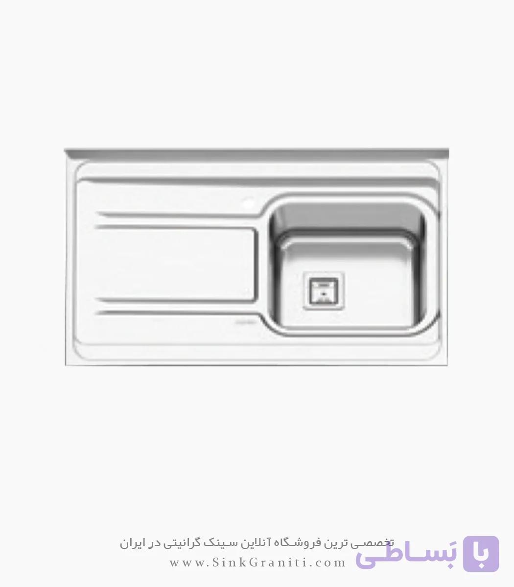 سینک پرنیان استیل مدل PS1182 روکار — تصویر 1
