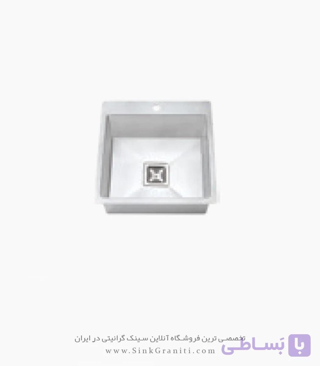 سینک پرنیان استیل مدل 4235 توکار سایز 51 R10 — تصویر 1