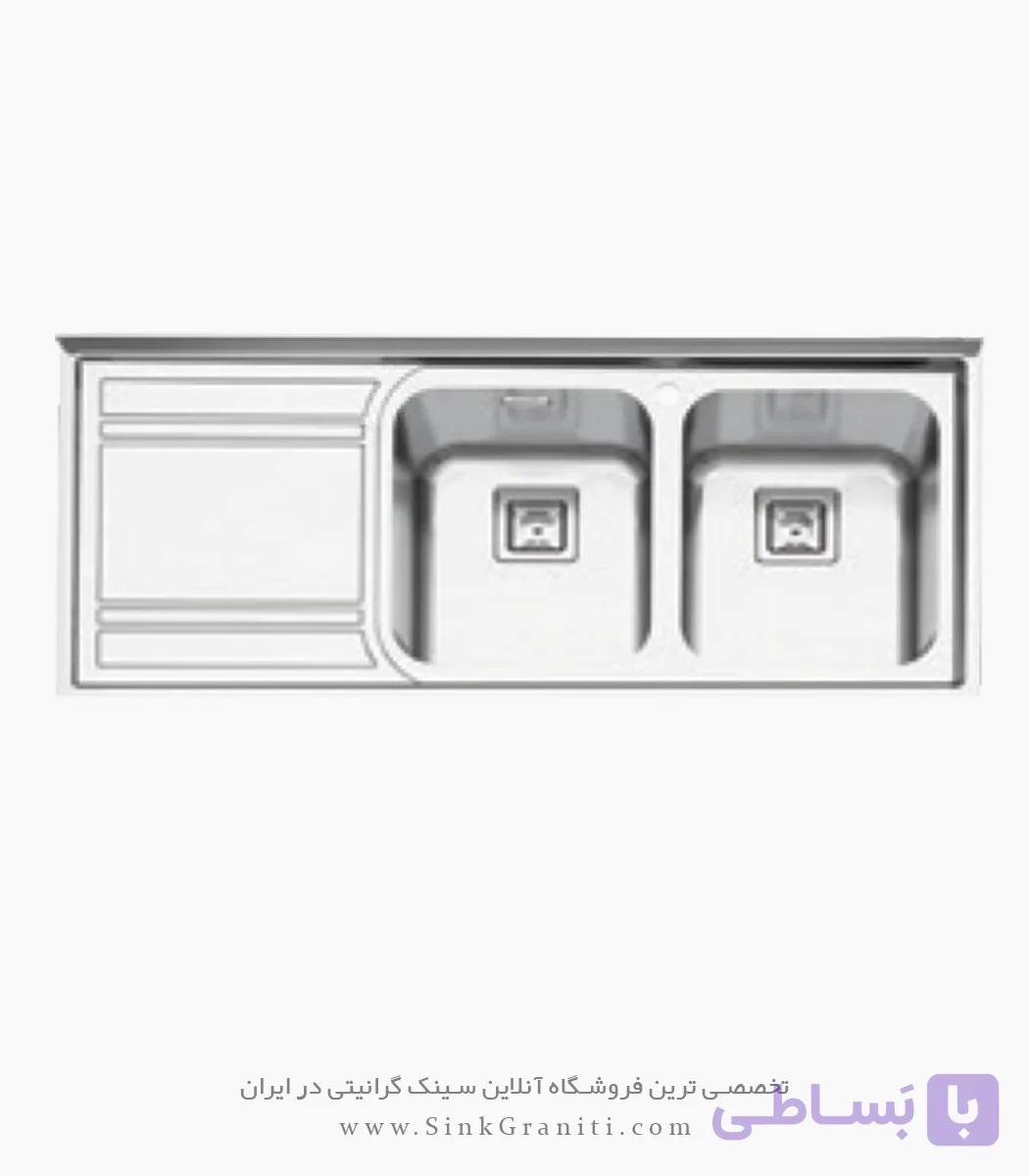 سینک پرنیان استیل مدل PS1175 روکار سایز 50 — تصویر 1
