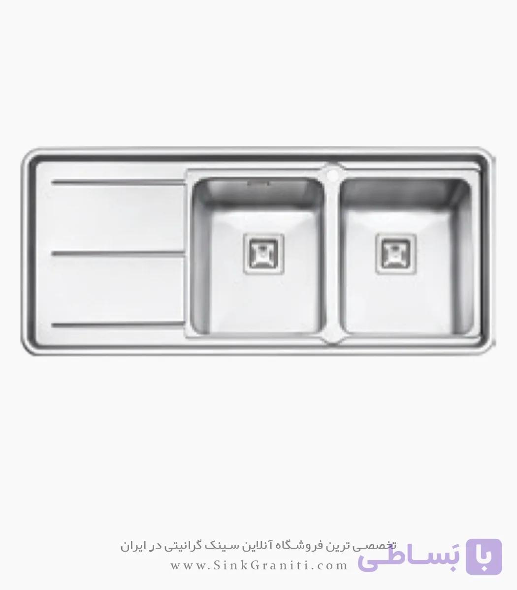 سینک پرنیان استیل مدل PS1284 توکار — تصویر 1