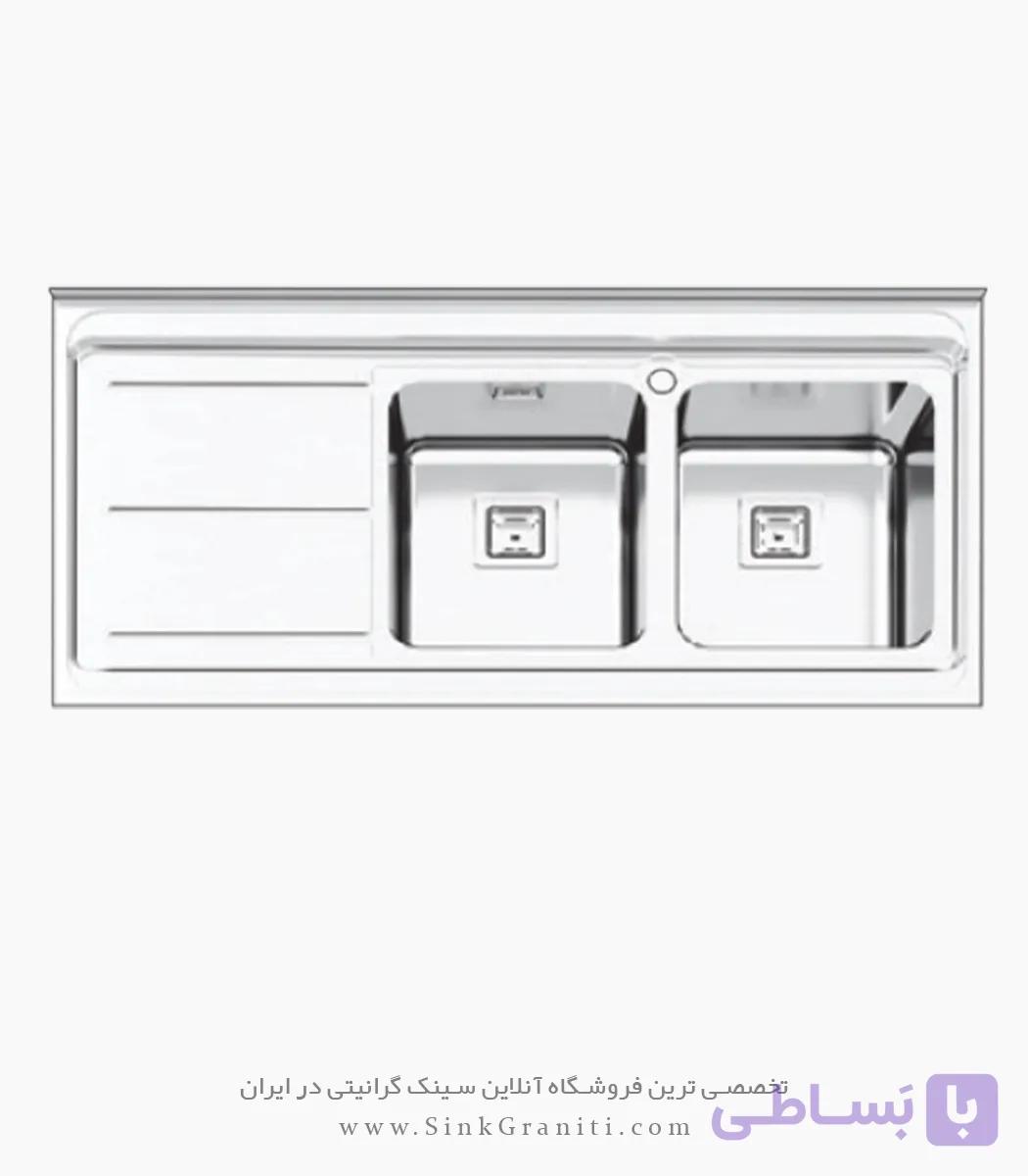 سینک پرنیان استیل مدل PS1184 روکار — تصویر 1