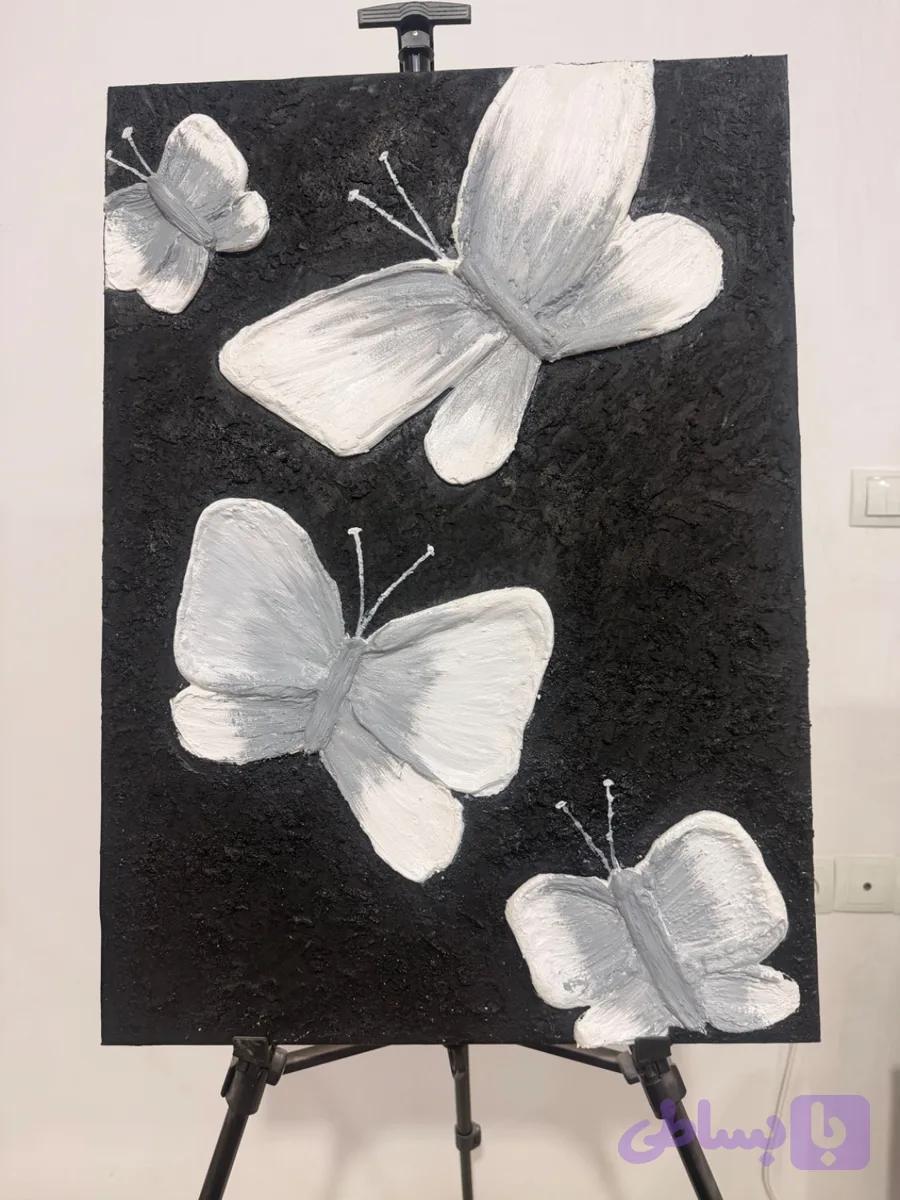 تابلو تکسچر پروانه