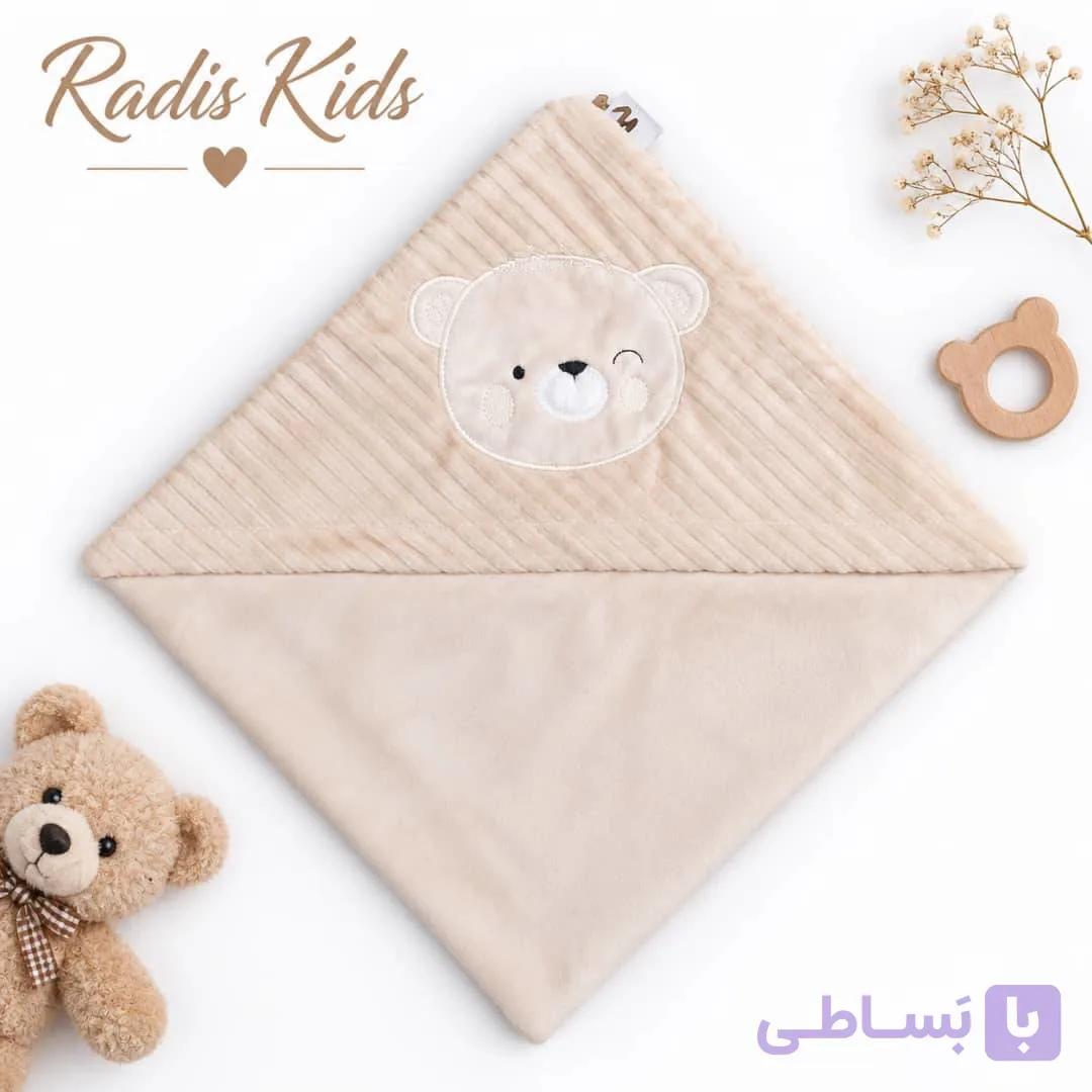پتو نوزادی دور پیچ طرح خرس کد109 — تصویر 1