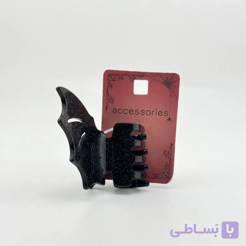 کلیپس مو طرح خفاش مشکی اکلیلی زنانه آی ام I AM — تصویر 1