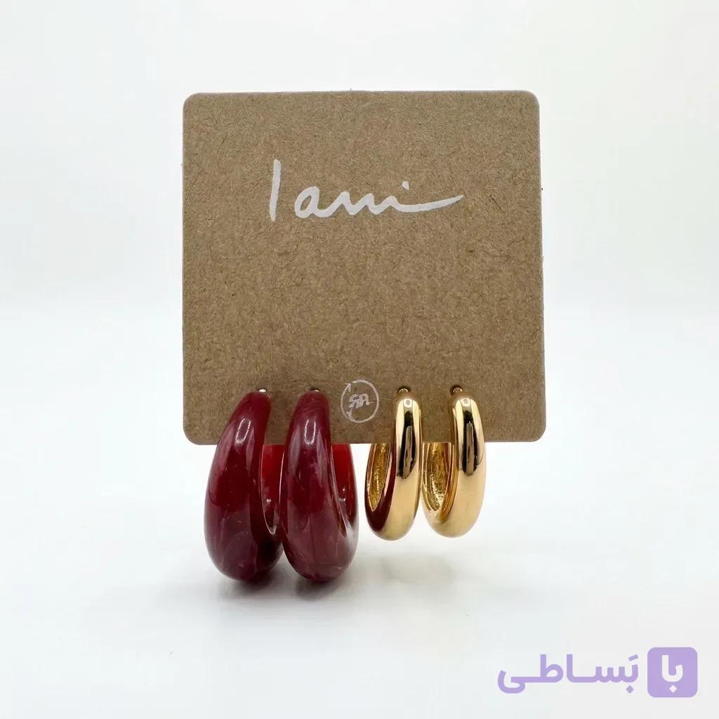 ست گوشواره حلقه‌ای چانکی آی ام زنانه I AM — تصویر 1