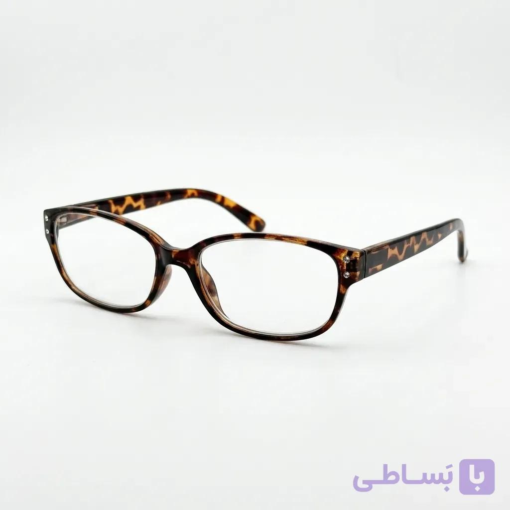 عینک مطالعه مستطیلی پلنگی نمره ۳ آی ام I AM — تصویر 1