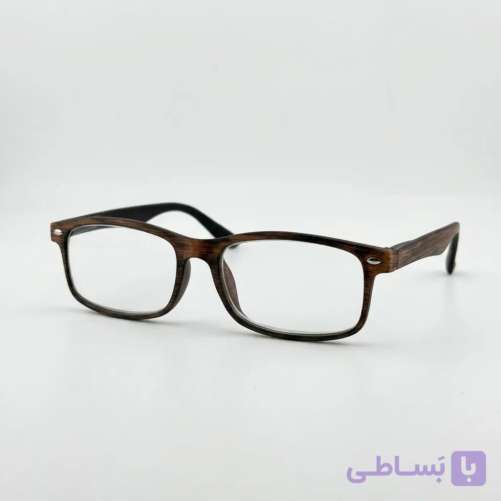 عینک مطالعه مستطیلی طرح چوب سفارش اروپا برند Beeline — تصویر 1