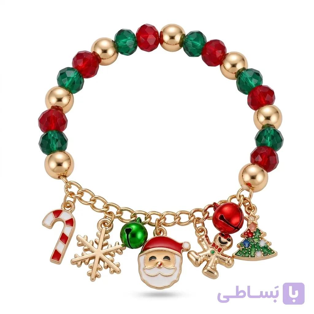 دستبند کشی طرح کریسمس آی ام دخترانه I AM — تصویر 1