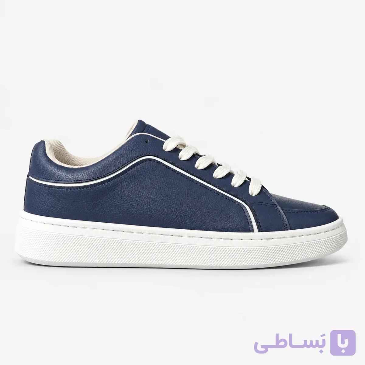 کفش ساده نیمه رسمی ونس زارا / سرمه ای سفید / کد 4054 — تصویر 1