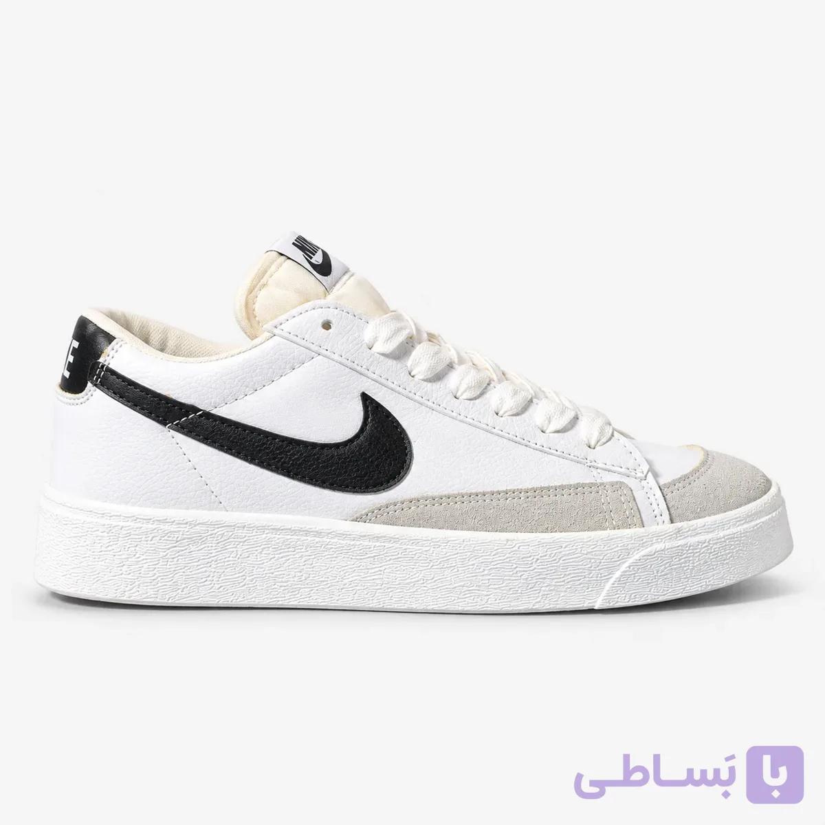 کتونی نایک بلیزر ساق کوتاه / سفید مشکی — تصویر 1