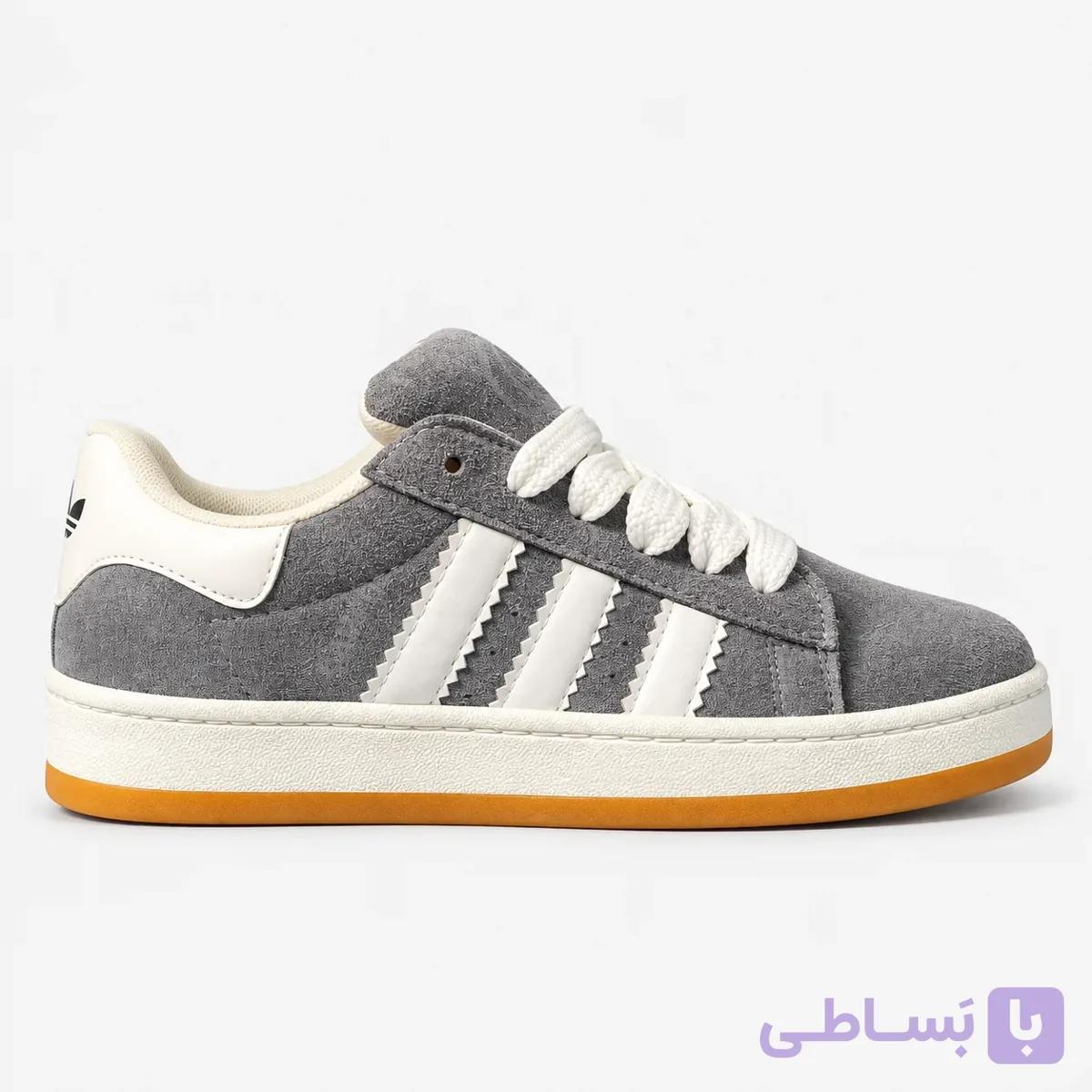 کتونی اسپرت آدیداس کامپوس / طوسی سفید — تصویر 1