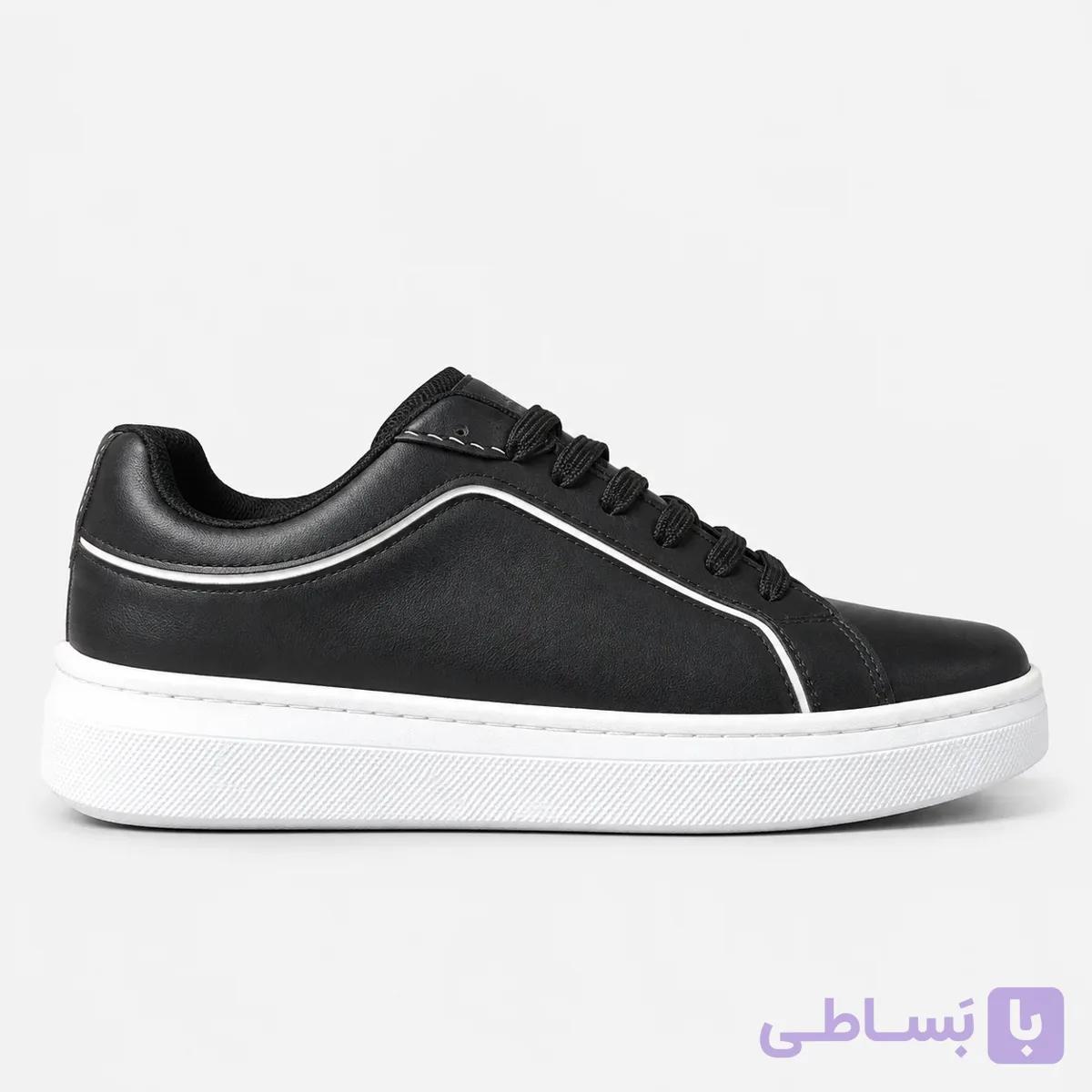 کفش ساده نیمه رسمی ونس زارا / رنگ مشکی سفید / کد 4052 — تصویر 1