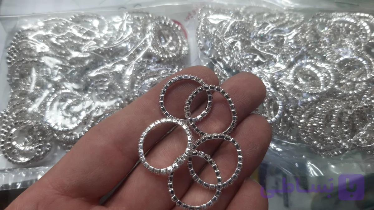 انگشتر کشی نقره ای(۵عدد)