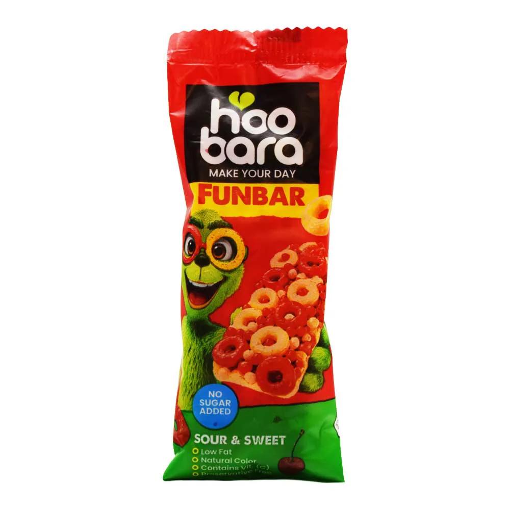 غلات بار بدون شکر هوبارا HOOBARA با طعم آلبالو خشک وزن 20 گرم