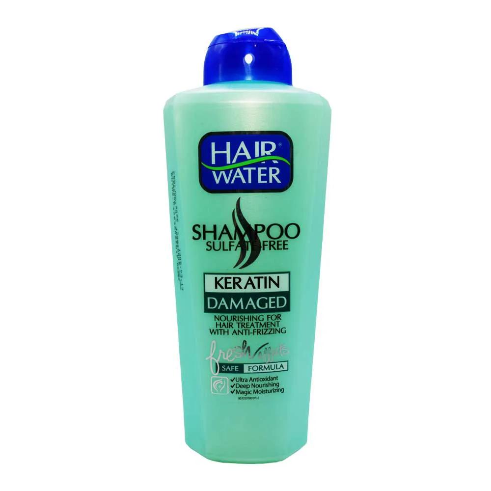 شامپو بدون سولفات کراتینه هیر واتر HAIR WATER مخصوص موهای آسیب دیده وزن 400 گرم