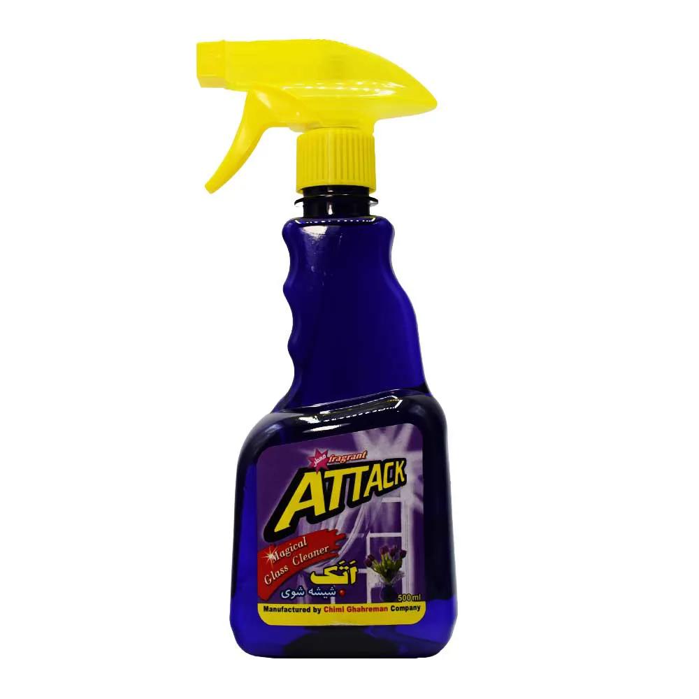 اسپری شیشه پاک کن اتک ATTACK معطر حجم 500 میلی لیتر