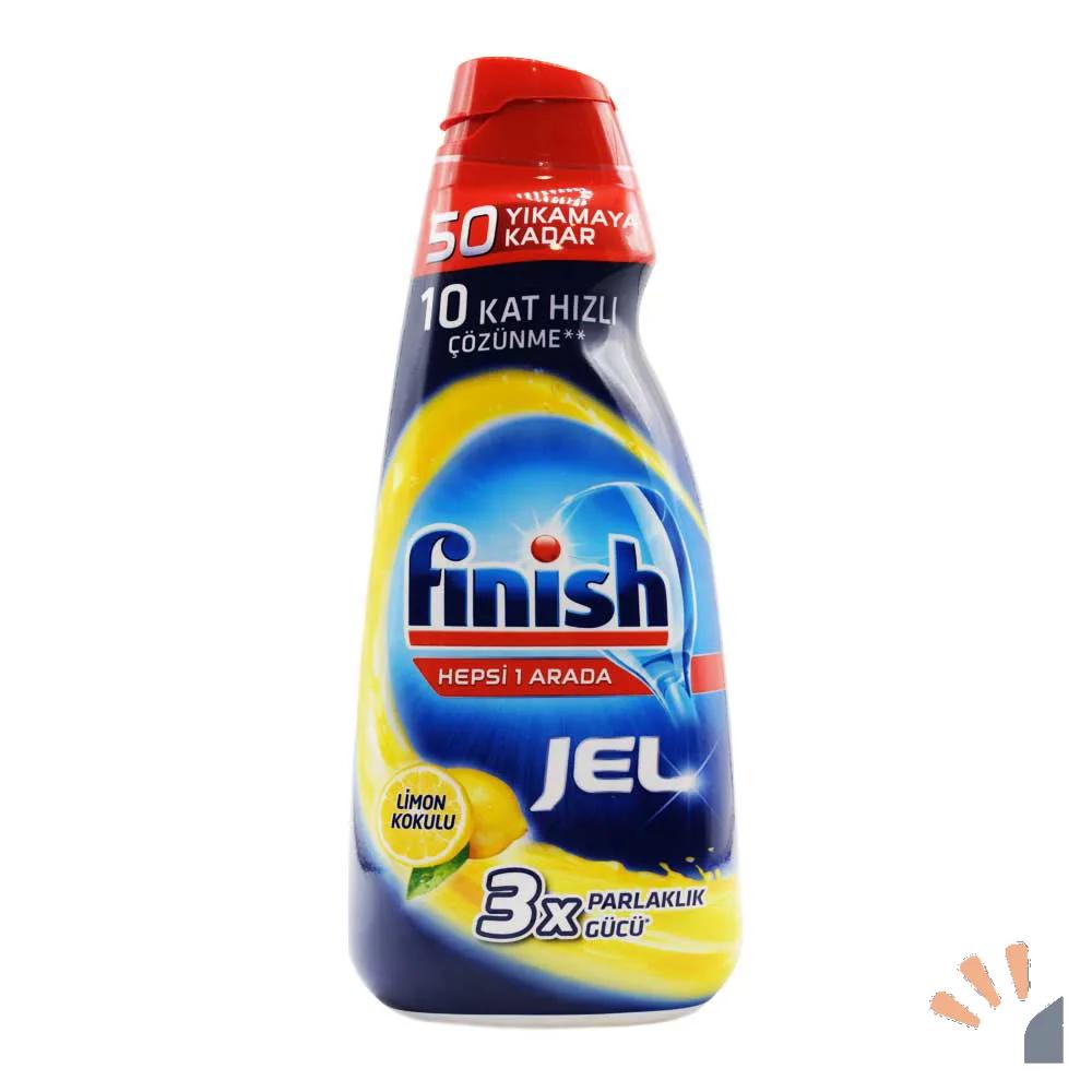 ژل ماشین ظرفشویی فینیش FINISH اصل مدل All in 1 با رایحه لیمو حجم 1000 میلی لیتر