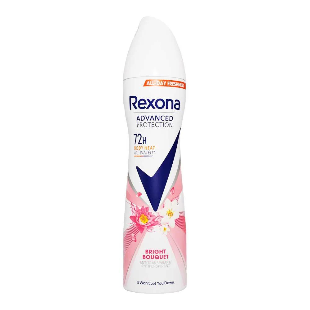 اسپری بدن ضد تعریق زنانه رکسونا REXONA اصل ایتالیا مدل Bright Bouquet حجم 200 میلی لیتر