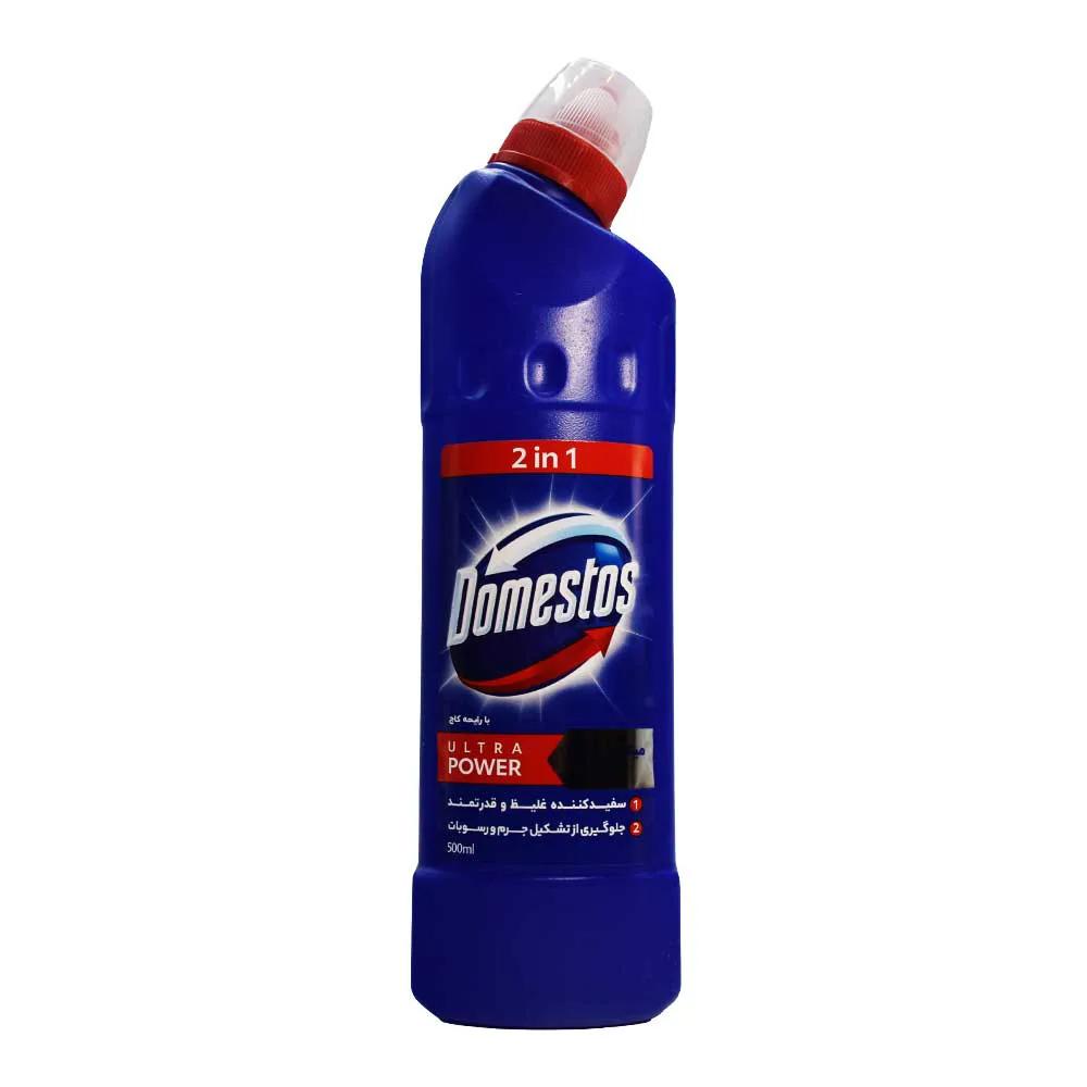 سفیدکننده و لکه زدای دامستوس DOMESTOS مدل ULTRA POWER حجم 500 میلی لیتر