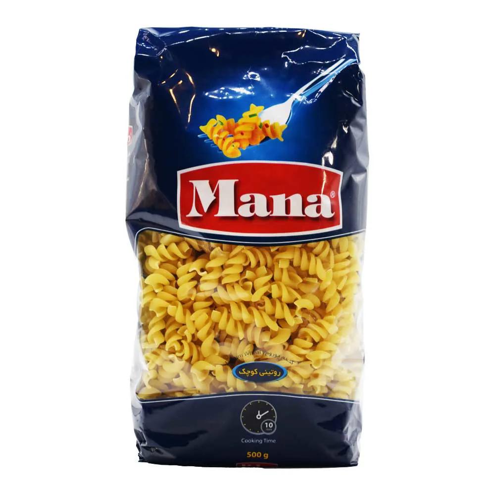 ماکارونی مانا MANA مدل روتینی کوچک وزن 500 گرم