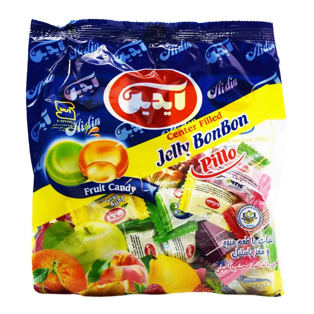 آبنبات میوه ای با مغز پاستیل آیدین AIDIN وزن 250 گرم
