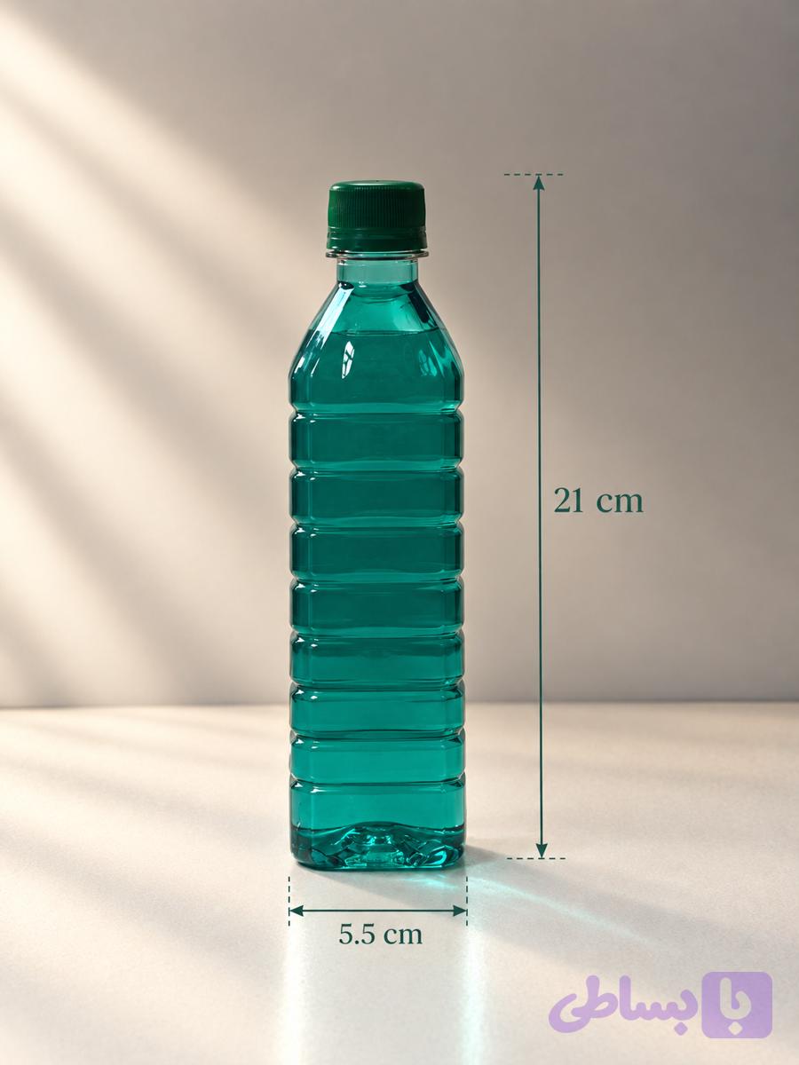 بطری چهارگوش 500 سی سی 8خط